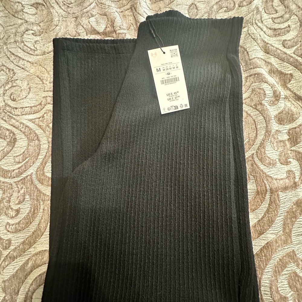 Zara Black Wide Leg Pants